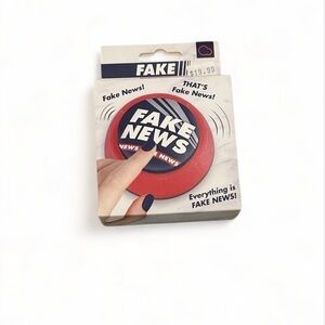 Fake News Sound Button - Red Celebrity Catchphrase Button